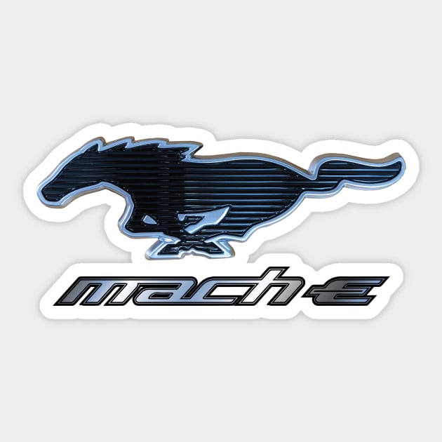 Mustang Mach-E Pony Badge Sticker by zealology